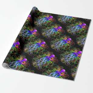 Octopus Psychedelic Luminescence Cadeaupapier