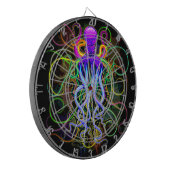 Octopus Psychedelic Luminescence Dartbord (Voorkant Links)