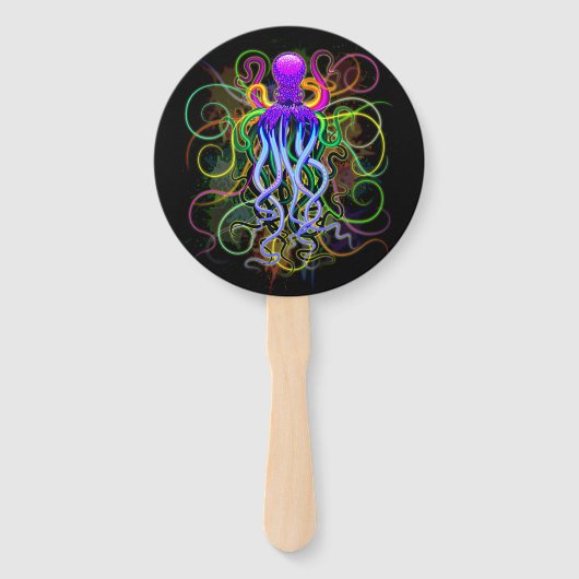 Octopus Psychedelic Luminescence Handwaaier (Voorkant)