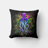 Octopus Psychedelic Luminescence Kussen (Voorkant)