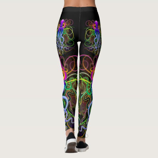 Octopus Psychedelic Luminescence Leggings (Achterkant)