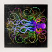Octopus Psychedelic Luminescence Legpuzzel (Horizontaal)