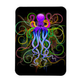 Octopus Psychedelic Luminescence Magneet (Verticaal)