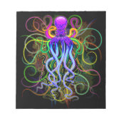 Octopus Psychedelic Luminescence Notitieblok (Voorkant)