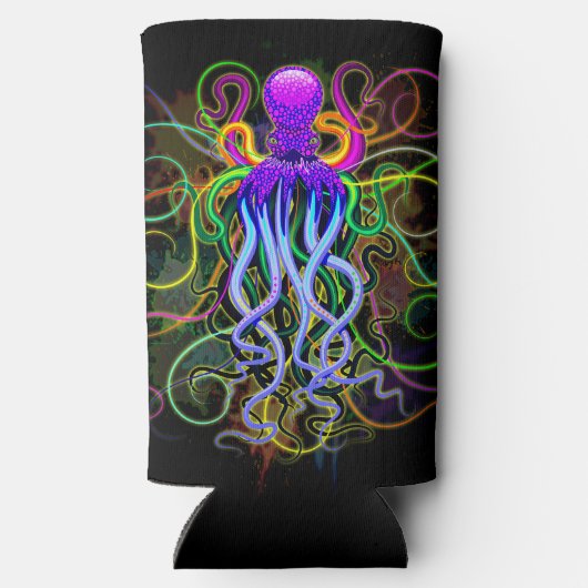 Octopus Psychedelic Luminescence Seltzer Blikjeskoeler (Achterkant)