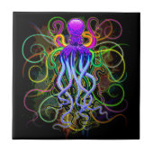Octopus Psychedelic Luminescence Tegeltje (Voorkant)