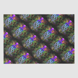 Octopus Psychedelic Luminescence Tissuepapier