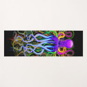 Octopus Psychedelic Luminescence Yogamat (Voorkant (horizontaal))