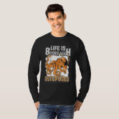 Octopus Quote leven is beter met octopussen T-shirt (Voorkant volledig)