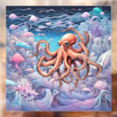 Octopus Raamsticker (Vel 2)
