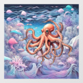 Octopus Raamsticker (Vel)