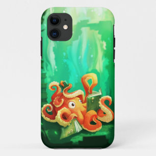 Octopus Reading iPhone 5 Hoesje