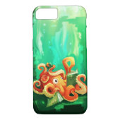 Octopus Reading iPhone 7 hoesje (Achterkant)
