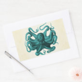 octopus rechthoekige sticker (Envelop)
