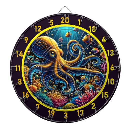 Octopus Reef Adventure Dartboard Dartbord (Voorkant)