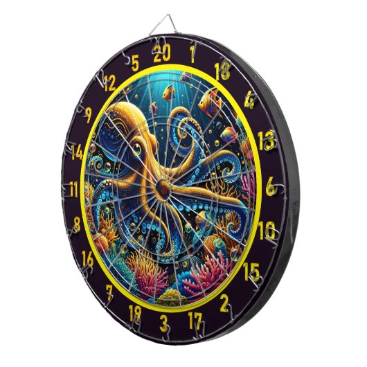 Octopus Reef Adventure Dartboard Dartbord (Voorkant Rechts)