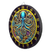 Octopus Reef Treasure Dartboard Design Dartbord (Voorkant Rechts)