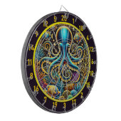 Octopus Reef Treasure Dartboard Design Dartbord (Voorkant Links)