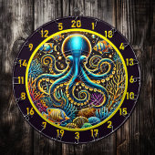Octopus Reef Treasure Dartboard Design Dartbord