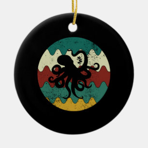 Octopus Retro Keramisch Ornament