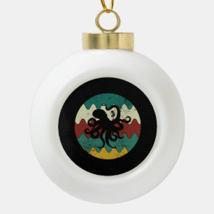 Octopus Retro Keramische Bal Ornament