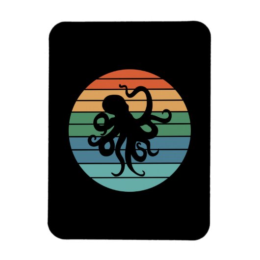 Octopus Retro Magneet (Verticaal)