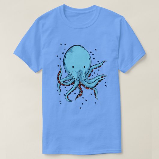 Octopus  Retro Octopus Zee Creatinine T-shirt (Design voorkant)