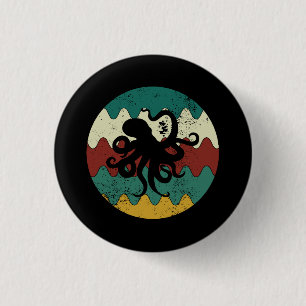 Octopus Retro Ronde Button 3,2 Cm