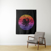 Octopus Retro Wandkleed (In situ)