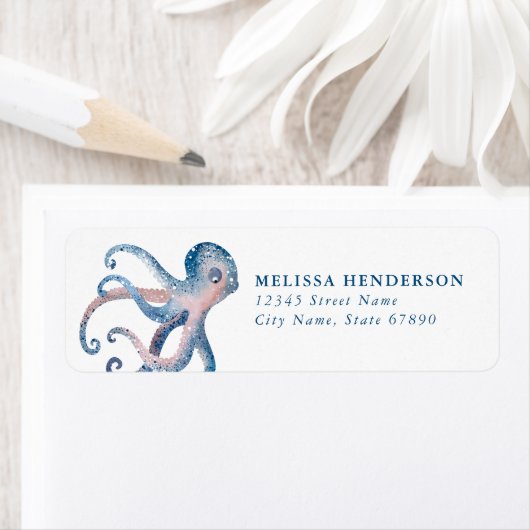 Octopus Return-adreslabels Etiket (Insitu)