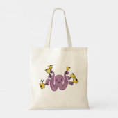 Octopus Ringende Handbells Cartoon Tote Bag (Achterkant)