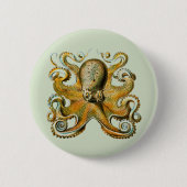 Octopus Ronde Button 5,7 Cm (Voorkant)