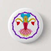 Octopus ronde button 5,7 cm (Voorkant)