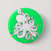 Octopus Ronde Button 5,7 Cm (Voorkant)
