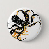 Octopus Ronde Button 5,7 Cm (Voorkant)