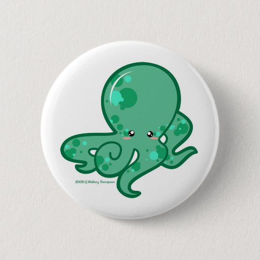 Octopus Ronde Button 5,7 Cm (Voorkant)
