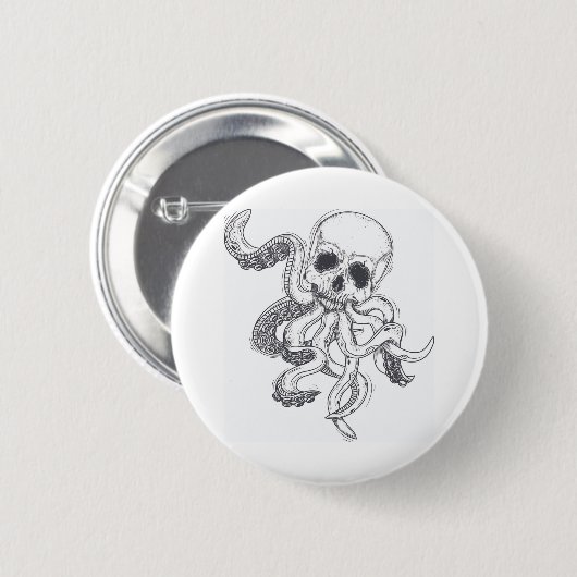 Octopus Ronde Button 5,7 Cm (Voorkant /achterkant)
