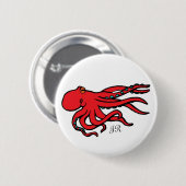 Octopus Ronde Button 5,7 Cm (Voorkant /achterkant)