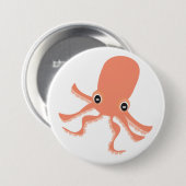 Octopus Ronde Button 7,6 Cm (Voorkant /achterkant)