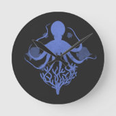 Octopus Ronde Klok (Voorkant)