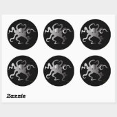 Octopus Ronde Sticker (Vel)