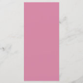 Octopus Roze Aquarel Meisje Baby Shower Menu (Achterkant)