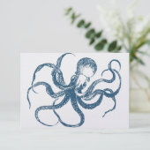 Octopus RSVP Kaartje (Staand voorkant)