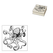 Octopus Rubber Stempel (Gestempeld)