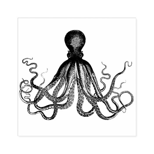 Octopus Rubberstempel (Afrduk)