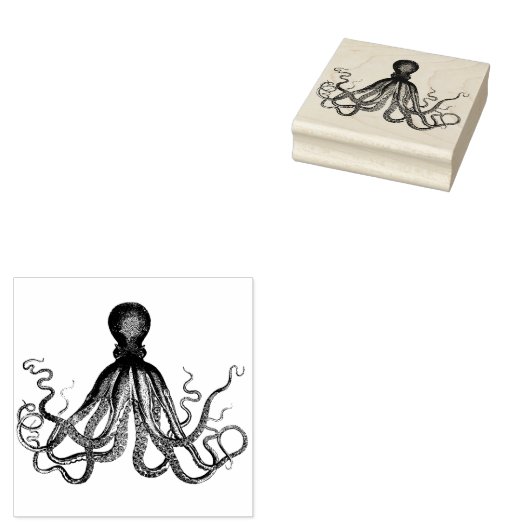 Octopus Rubberstempel (Gestempeld)