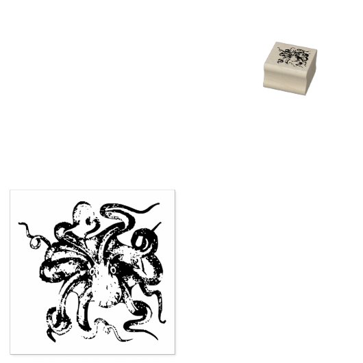 Octopus Rubberstempel (Gestempeld)