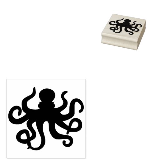Octopus Rubberstempel (Gestempeld)