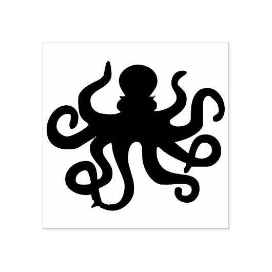 Octopus Rubberstempel (Afrduk)