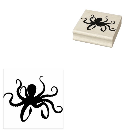 Octopus Rubberstempel (Gestempeld)